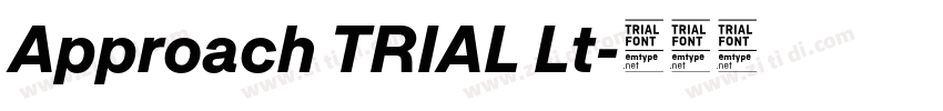 Approach TRIAL Lt字体转换